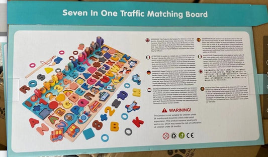 Wooden Montessori Arithmetic Magnetic Matching Building Block Toys