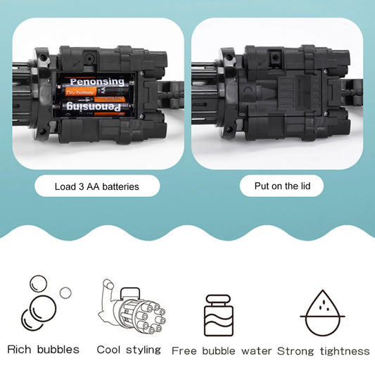 Plastic Bubble Gun Toy for Kids