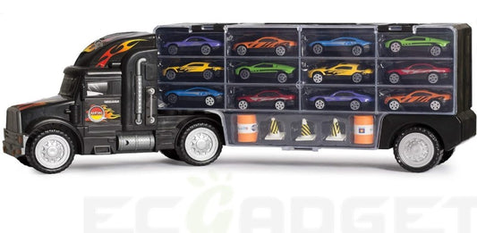 Tractor Trailer Car Collection Case Carrier Transport Toy Truck for Kids