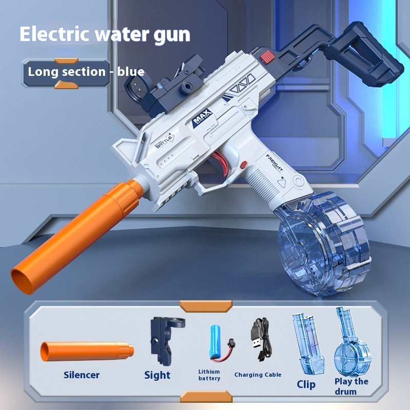 Automatic UZI Electric Backpack Water Submachine Gun Fights Summer Toy Water Guns