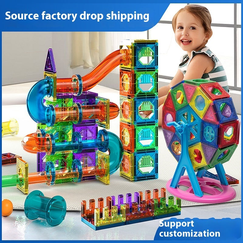 Magnetic Block Pipe Set Children's Puzzle Toy