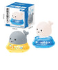 Whale Floating Spraying Water Bath Toys With Light Music LED Light