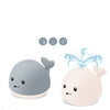 Whale Floating Spraying Water Bath Toys With Light Music LED Light