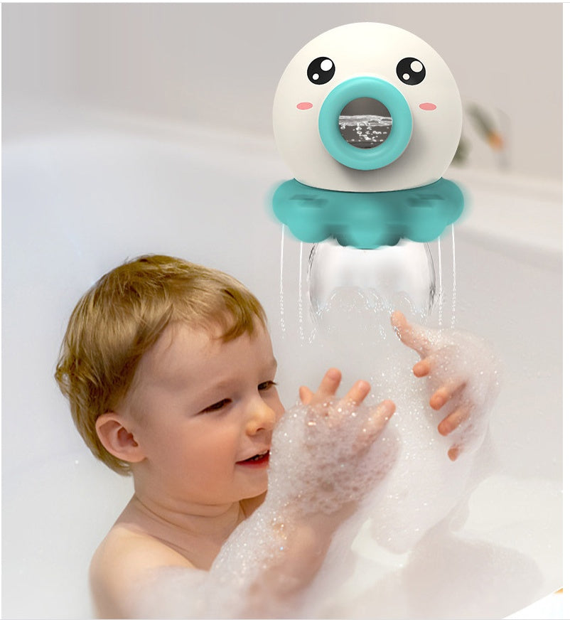 Octopus Fountain Bath Toy Water Jet Rotating Shower for Kids