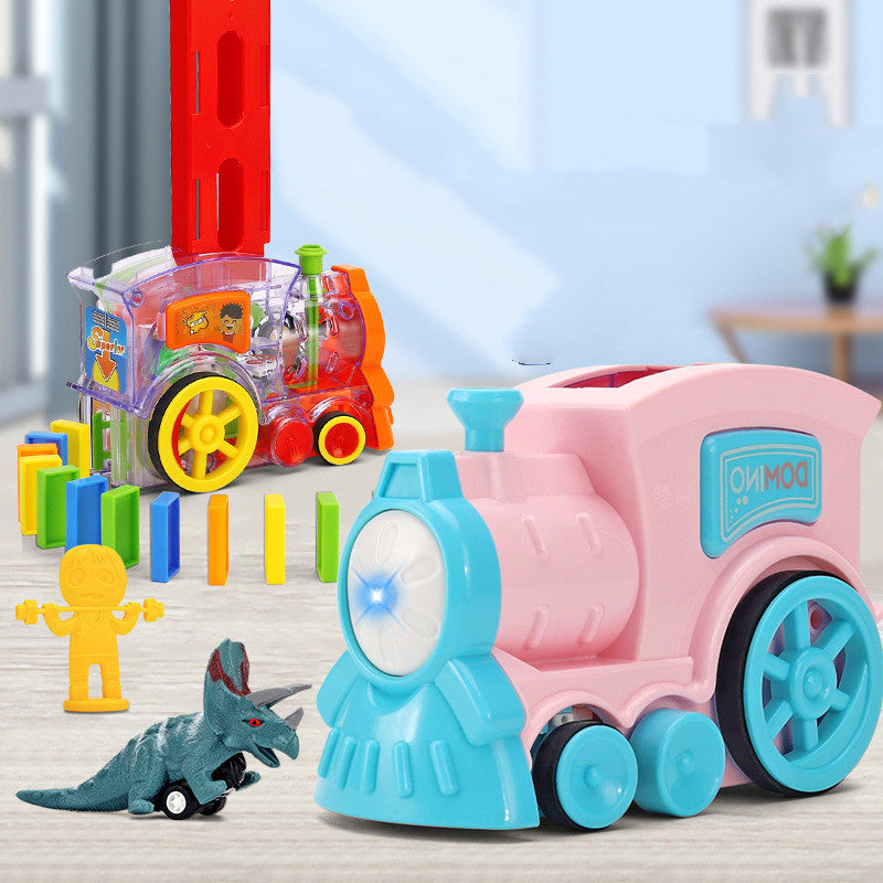 Electric Puzzle Dominoes Train Toys