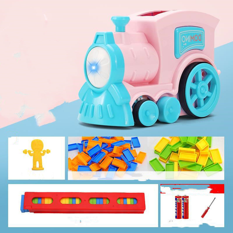 Electric Puzzle Dominoes Train Toys
