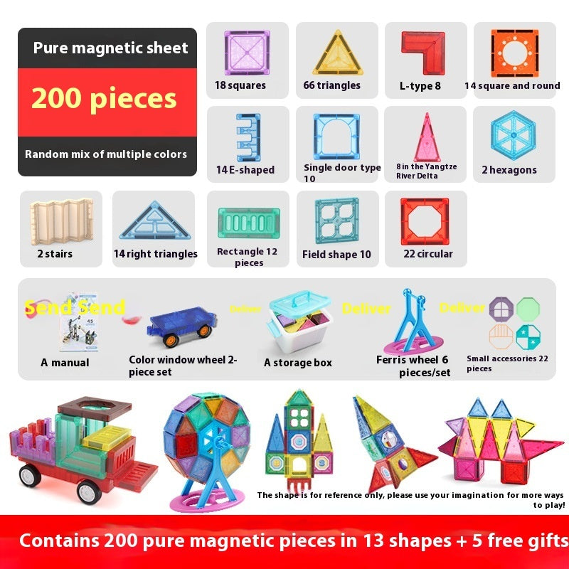 Magnetic Block Pipe Set Children's Puzzle Toy