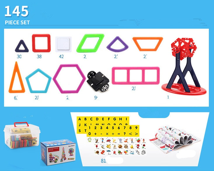 Magnetic Piece Building Blocks Early Education