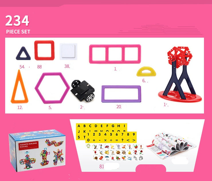 Magnetic Piece Building Blocks Early Education