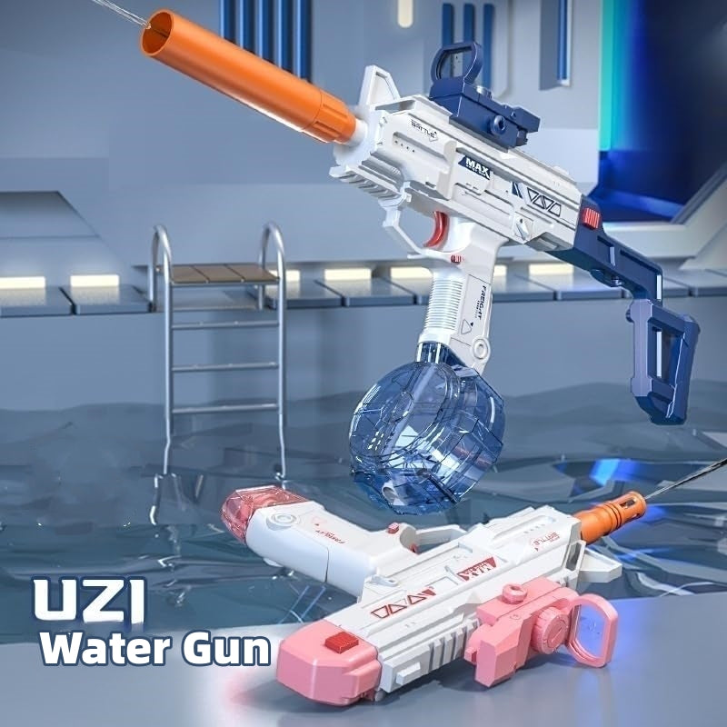 Automatic UZI Electric Backpack Water Submachine Gun Fights Summer Toy Water Guns