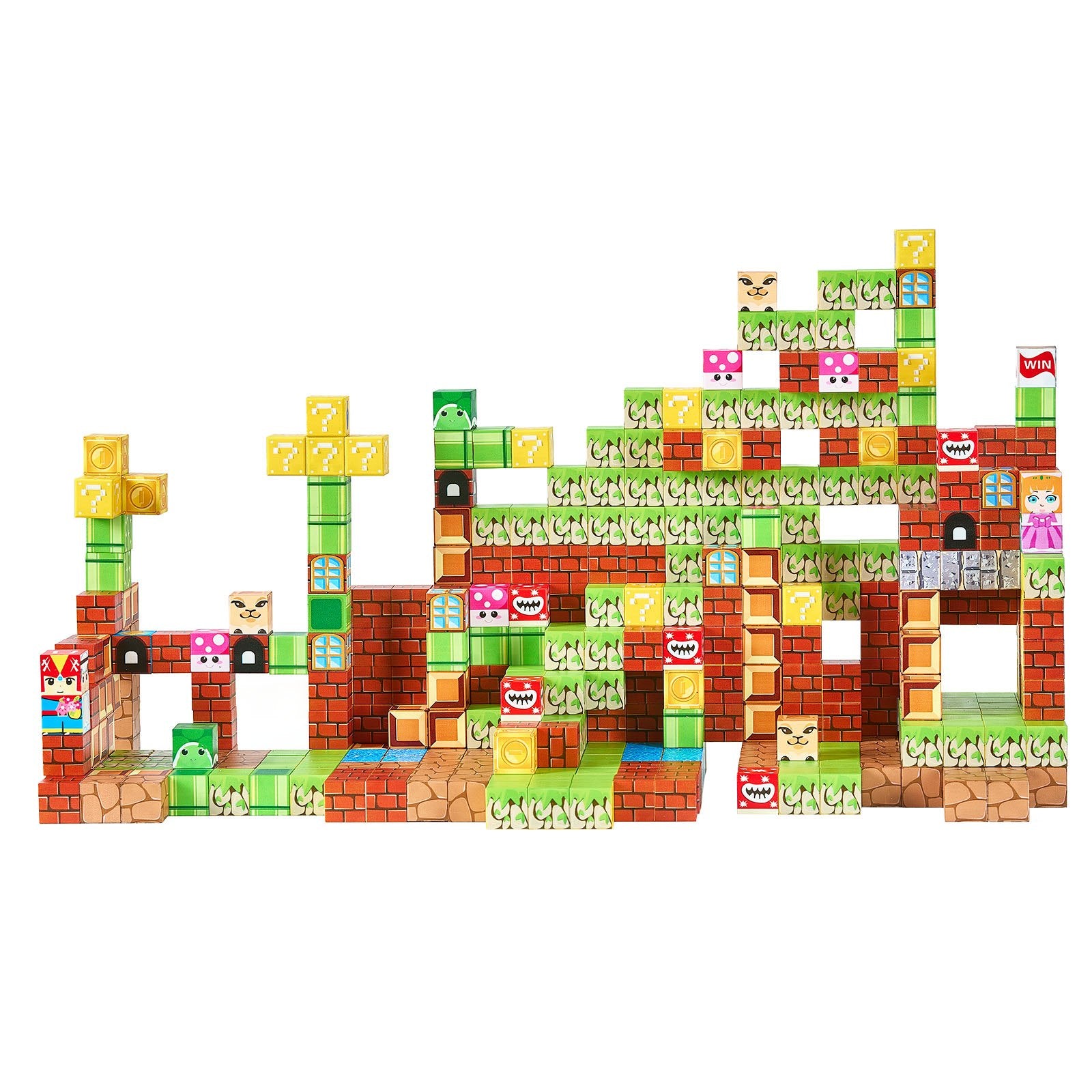 Magnetic Blocks, 100 PCS Magnet Blocks Set, Magnetic Building Cubes For Kids, STEM Montessori Sensory Toys For Christmas Birthday Gift, Construction Stacking Toy For Ages 3 And  Years Old Boys & Girls