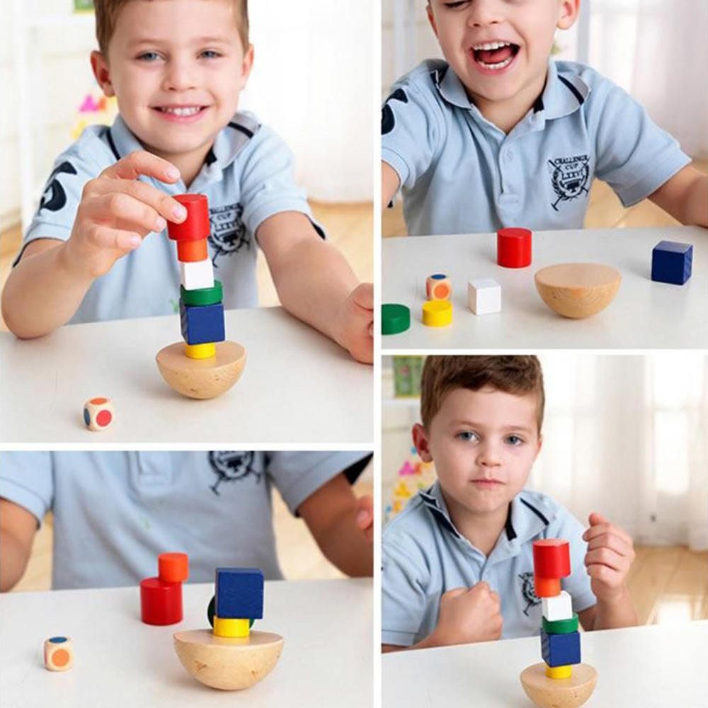 Kids Wooden Puzzle Balance Toy