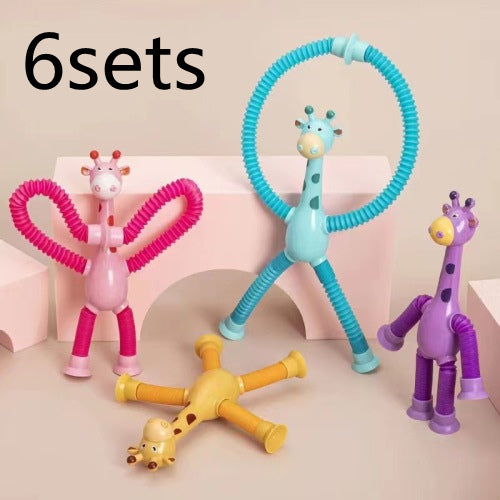 Giraffe Tubes Sensory Toys Novelty Spring Fidget Toy Stretch Tube Stress Relief Toy