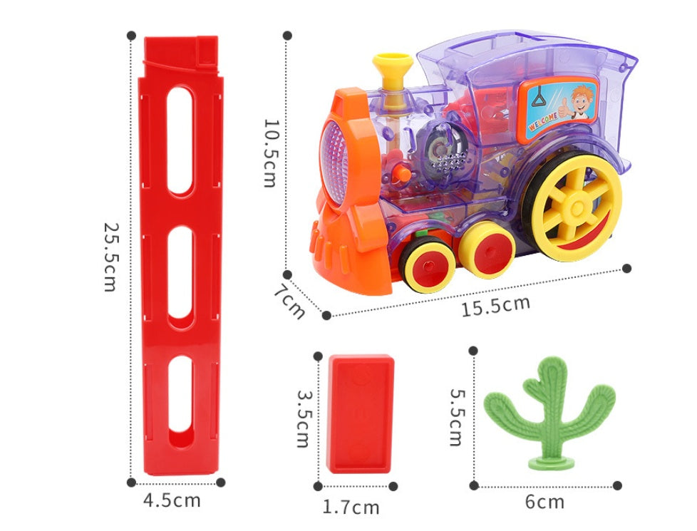 Electric Domino Building Blocks Train Toy