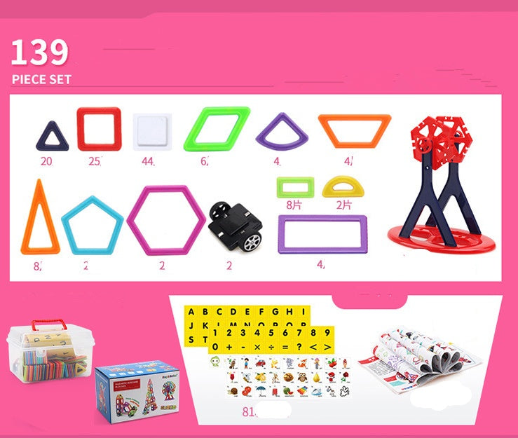 Magnetic Piece Building Blocks Early Education