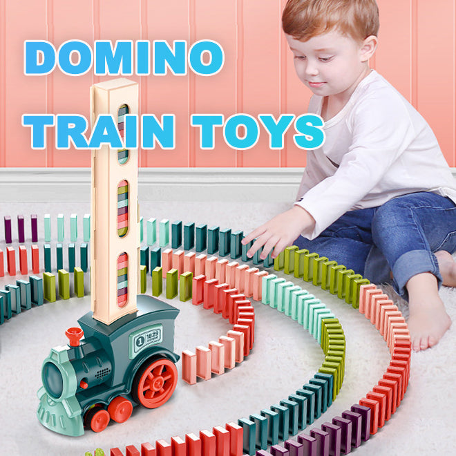 Electric Domino Building Blocks Train Toy