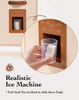 Wooden Play Kitchen Set for Kids - Pretend Play Toy with Ice Cube Dispenser, Mocha Finish, for Boys & Girls Age 3+