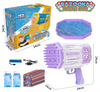 Bubble Gun Rocket 69 Holes Soap Bubbles Machine Gun