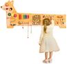 Puppy Activity Wall Busy Board Panels 12 Wall Activities Board, Montessori Sensory Wall Panel for Kids 3-12 Years