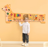 Puppy Activity Wall Busy Board Panels 12 Wall Activities Board, Montessori Sensory Wall Panel for Kids 3-12 Years