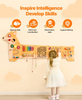 Puppy Activity Wall Busy Board Panels 12 Wall Activities Board, Montessori Sensory Wall Panel for Kids 3-12 Years