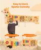 Puppy Activity Wall Busy Board Panels 12 Wall Activities Board, Montessori Sensory Wall Panel for Kids 3-12 Years