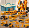 Magnetic Transform Engineering Car Assembled Toys with Storage Box, Outdoor Activities for Kids Ages 3-5