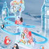 Penguin Climbing Stairs Electric Toy with Music & Lights - Battery Powered Assembly Track Slide, Educational Animal Toy for Kids Ages 3+