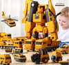 Magnetic Transform Engineering Car Assembled Toys with Storage Box, Outdoor Activities for Kids Ages 3-5