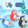 Penguin Climbing Stairs Electric Toy with Music & Lights - Battery Powered Assembly Track Slide, Educational Animal Toy for Kids Ages 3+
