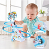 Penguin Climbing Stairs Electric Toy with Music & Lights - Battery Powered Assembly Track Slide, Educational Animal Toy for Kids Ages 3+