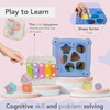 Montessori 6-in-1 Baby Activity Cube - Sensory Development & Fine Motor Educational Toy for Toddlers 18 Months+