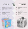 Montessori 6-in-1 Baby Activity Cube - Sensory Development & Fine Motor Educational Toy for Toddlers 18 Months+