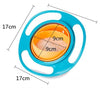 Magic Bowl 360 Degree Rotation Spill Resistant Gyro Bowl with Lid For Toddler Baby Kids