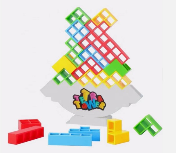 48PCS 3D Balance Stacking Puzzle Blocks Educational Box Toy
