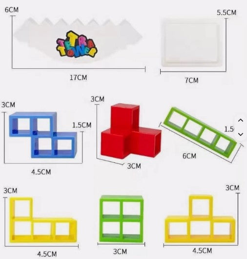 48PCS 3D Balance Stacking Puzzle Blocks Educational Box Toy