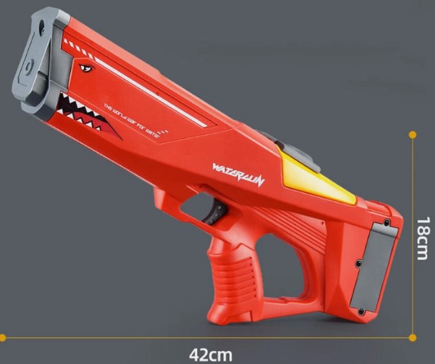Automatic Electric Water Gun for Kids & Adults - Shark Design High Pressure Water Blaster