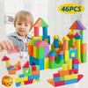 46pcs Soft Building Blocks, Large Educational STEM Toys for Preschool Kids