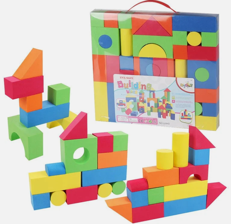 46pcs Soft Building Blocks, Large Educational STEM Toys for Preschool Kids