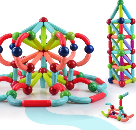 Magnetic Building Blocks for Kids Ages 4-8 STEM Construction Toys for Boys and Girl