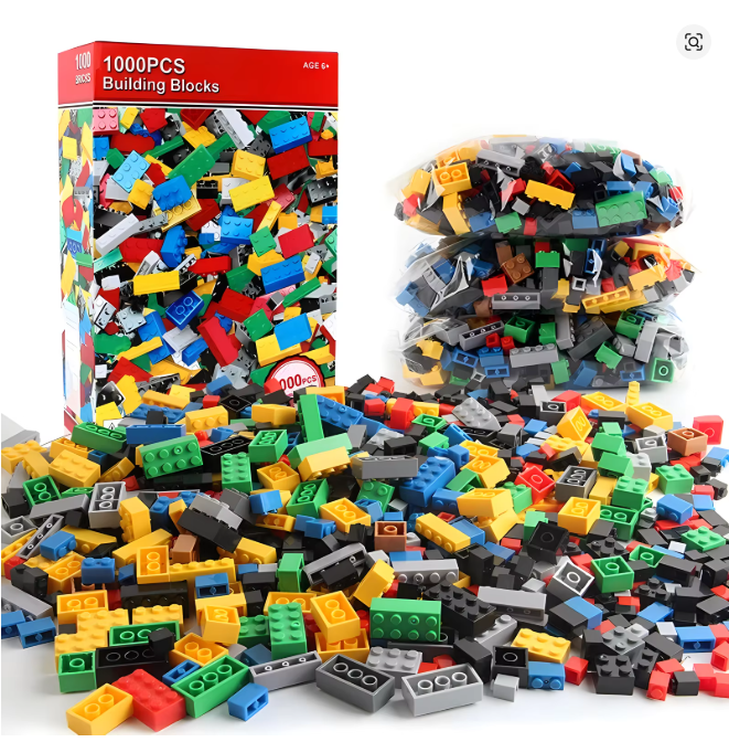 1000 DIY Creative Building Blocks Bulk Set Urban Classic Blocks Assembled