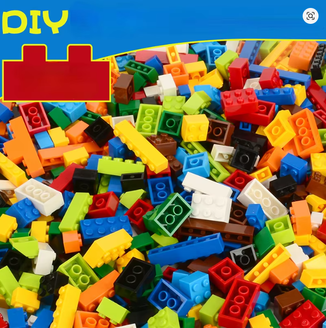 1000 DIY Creative Building Blocks Bulk Set Urban Classic Blocks Assembled