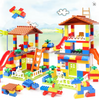 Classic Big Size Building Blocks House Assembly Construction Block Plastic Castle DIY Bricks Toys For Children