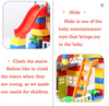 Classic Big Size Building Blocks House Assembly Construction Block Plastic Castle DIY Bricks Toys For Children