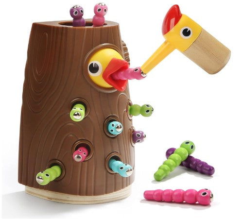 Montessori Toys for 2 Year Old - Magnetic Bird Feeding Games