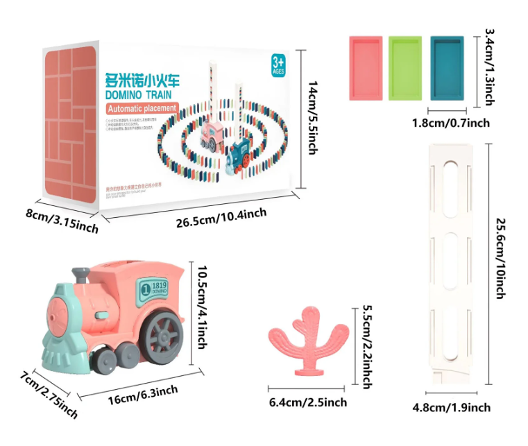 Electric Puzzle Dominoes Train Toys
