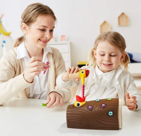 Montessori Toys for 2 Year Old - Magnetic Bird Feeding Games