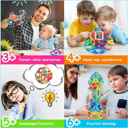 50 Pcs Magnetic Building Blocks for Kids
