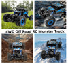 Rock Crawler 2.4Ghz Remote Control Car 4WD Off Road RC Monster Truck