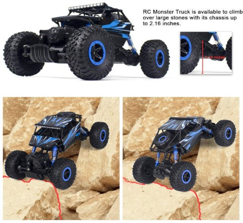 Rock Crawler 2.4Ghz Remote Control Car 4WD Off Road RC Monster Truck